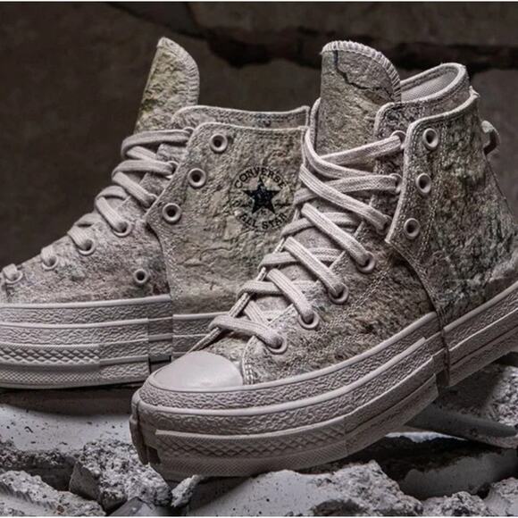 Converse x Feng Chen Wang Chuck 70 High 2-in-1 Concrete Gray Womens 6.5 Mens 4.5 - Picture 1 of 11